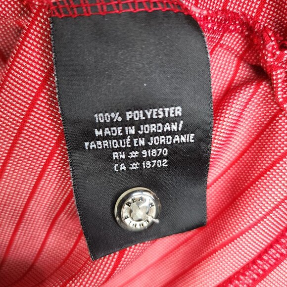 Men's Pebble Beach Red Striped Polo Shirt Short Sleeve Size L - Picture 5 of 9